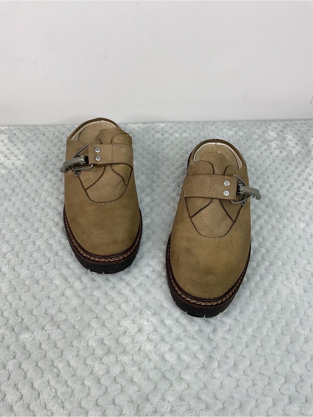 Geier Wally Austria Suede Leather Mules Clogs